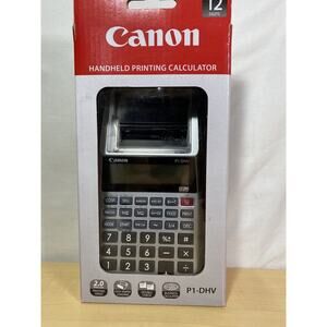 Canon P1-DHV 12-Digit Palm Printing Calculator Print 2 Lines/Sec 4AA or AC/DC